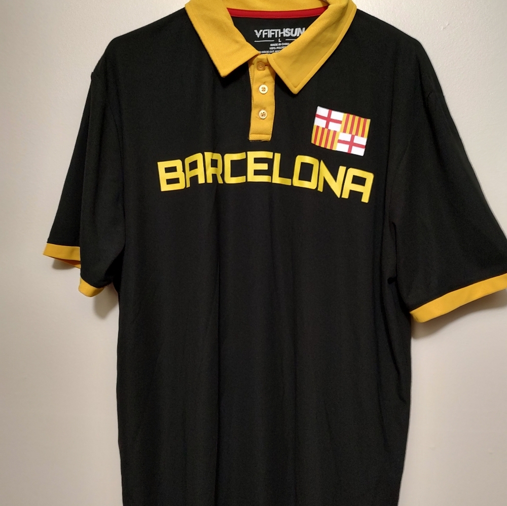 FifthSun Men's Barcelona Oversized Polo Shirt